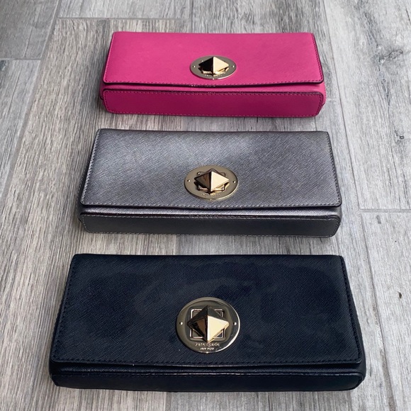 💖💖💖 KATE SPADE clutch in hot pink. EUC. 💖💖💖 - Picture 4 of 13